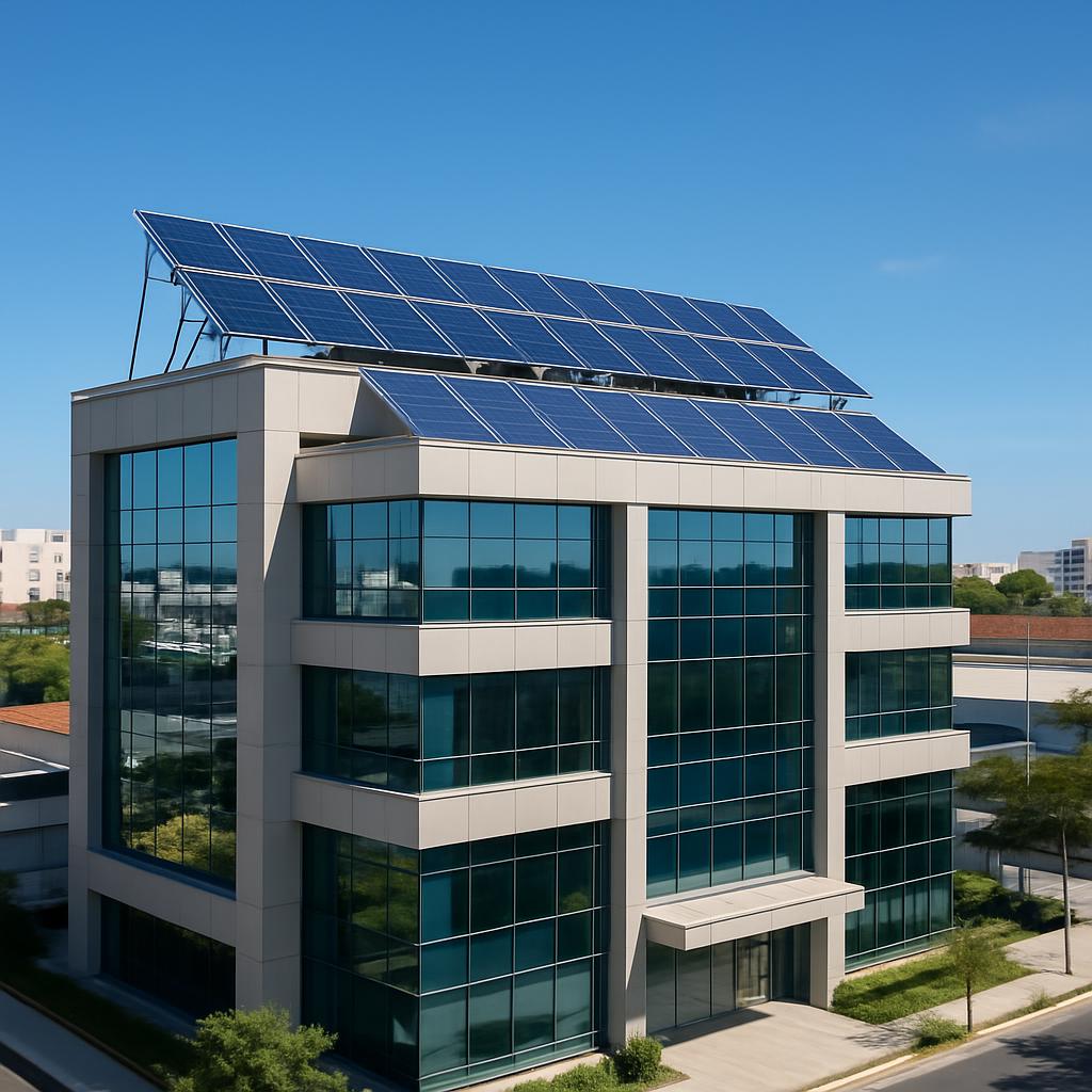 Projeto de energia solar comercial em São Bernardo do Campo